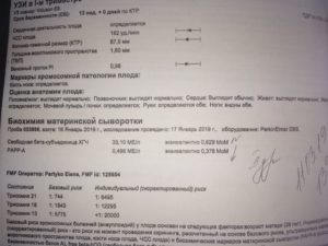 Второй скрининг плохая кровь