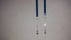 Вторая полоска на тесте еле видна, задержка 5 дней