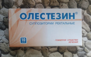 Свечи Олестезин