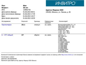 Расшифровка анализа на ХГЧ