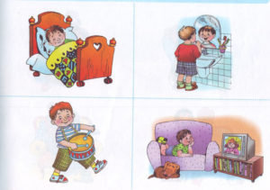 Ребенок повторяет много раз слова, действия