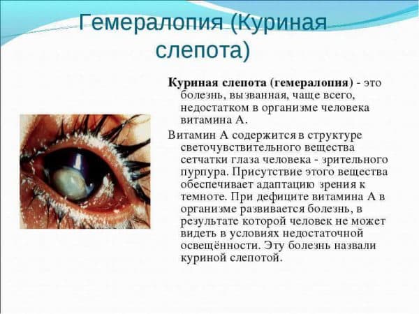 Куриная слепота